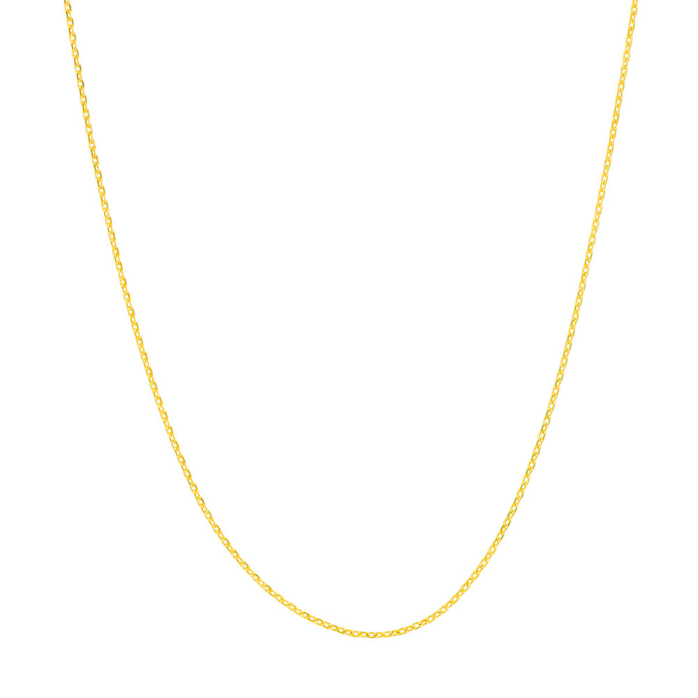 14k Gold Diamond-Cut Cable Chain, 20"