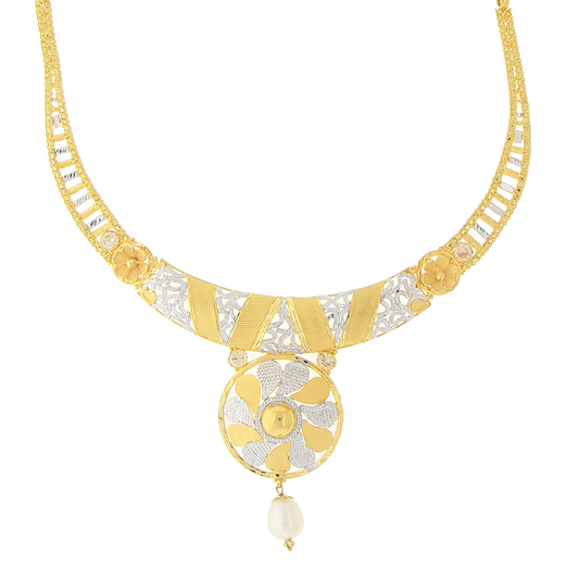 2-TONE GOLD NECKLACE SET